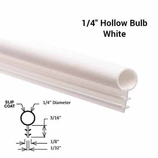 1/4″ bulb seal weatherstripping